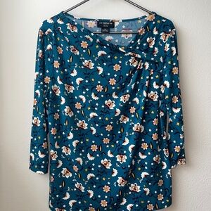 Asymmetrical Neck Tunic Top